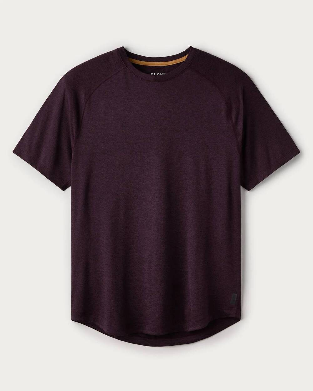 NEW RHONE men's atmosphere tee in mulberry